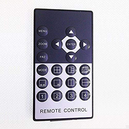 Video Quad Splitter, HD Color CCTV Security Video Camera Processor Kit Switcher Metal Case + 6 BNC Adapter & Remote Control