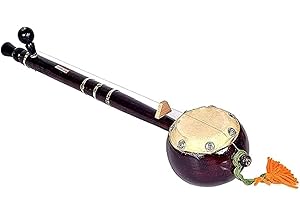 Iktara Wooden Musical Instrument, Handcrafted Indian Tumbi, Traditional Folk Single String