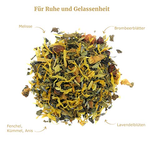 Chill N Lavendel 100g Tee Mischung lose, Abendtee Kräutertee mit Lavendel, Fenchel, Kümmel, Anis - TeaClub Herbal Tea – Bild 3