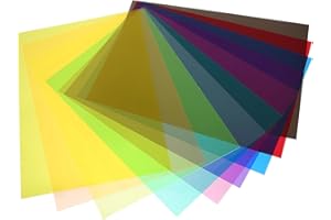 Ipetboom 10pcs A4 Iridescent Cellophane Wrap Sheets Pvc Craft Film for Wrapping Basket Decoration