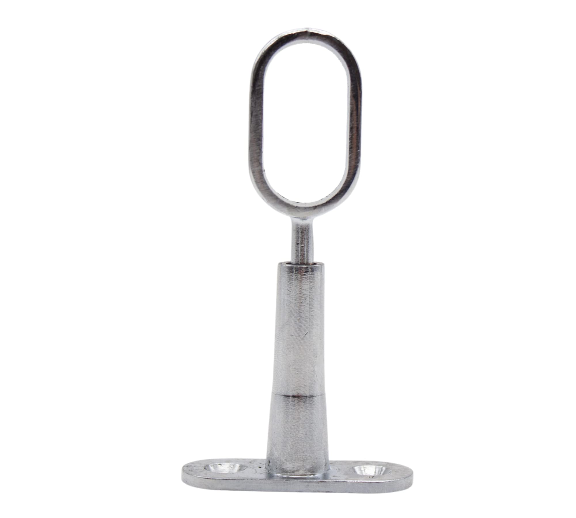 DOJA Barcelona Oval Wardrobe Support, Wardrobe Rail Centre Bracket, Oval Rail Bracket, Support, Centre, 36 X 15.5 Mm Pack 2 Closet Rod Middle Clothes and Pole