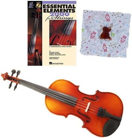 Knilling Europa 1/2 Size Violin Outfit (3K) -- with Essential Elements for Strings Violin Book 2 - with BONUS Dog Rosin