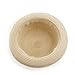 NUOLUX Fashion Women's Girls Bowknot Roll-up Wide Brim Dome Straw Summer Sun Hat Bowler Beach Cap (Beige)