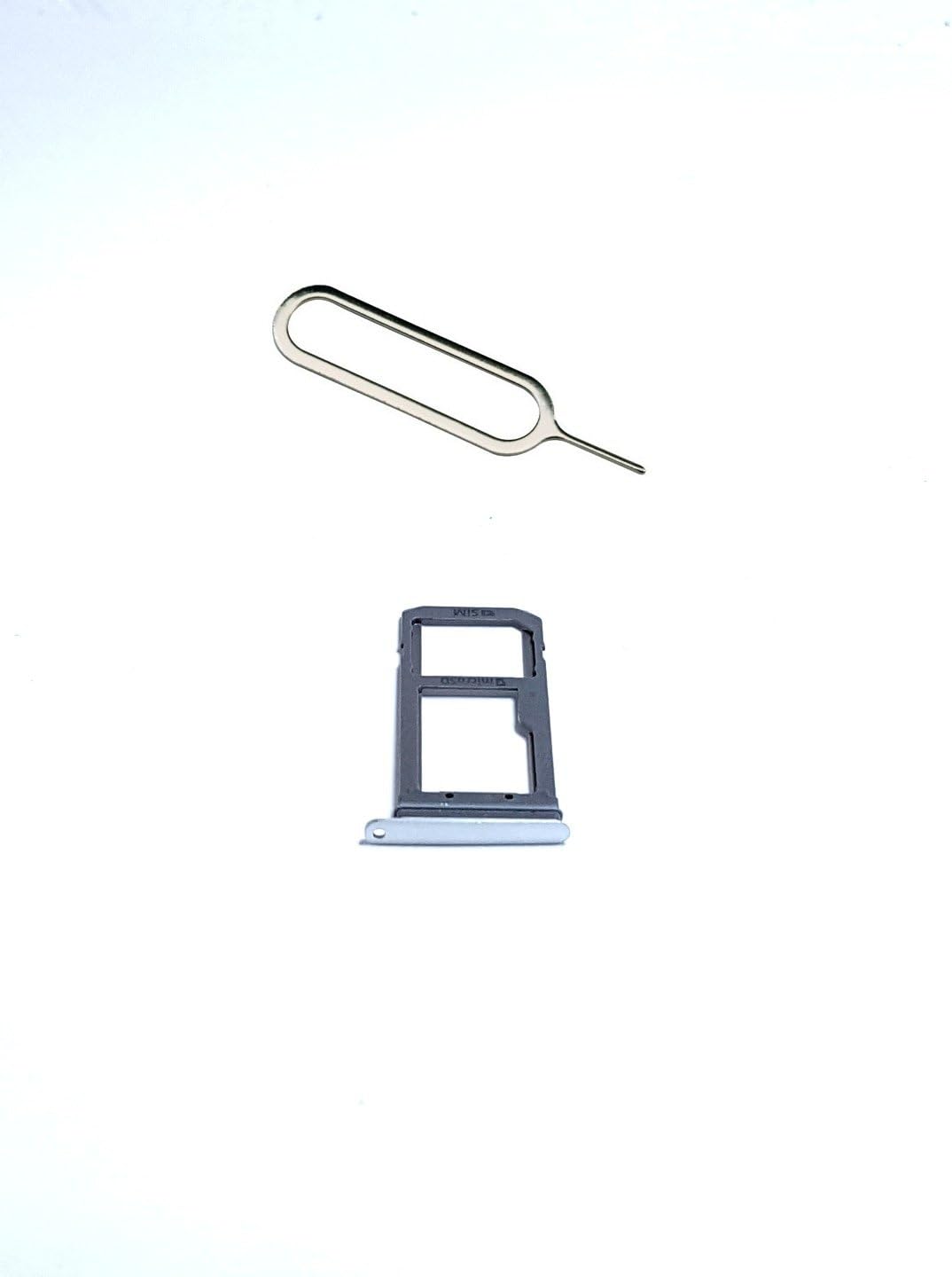 Sim Card Tray With Micro SD Card Slot Sim Memory Card Slot Holder Sim Tray With Free Sim Card Ejector Pin For Samsung Galaxy S7 Edge SM-G935 White From MRQ UK