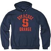 Syracuse University Official Syracuse Logo Distressed Unisex Adult Pull-Over Hoodie,Navy, Large