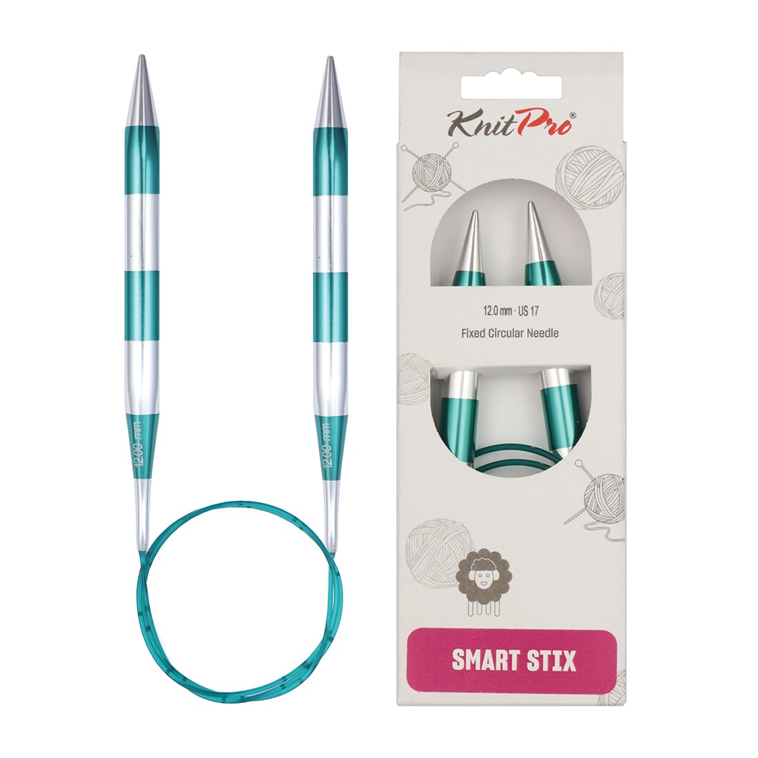 KnitPro Smartstix Fixed Circular Needles 32" (80cm) | 12.00mm