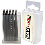MaxTool 10PCs SQ2x3" Identical Screwdriver Power Bit Set; Square Head #2; 3" OAL; 1/4" Hex; 6150 Alloy Steel; SQ2x3P10-6150