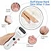 Beautural Waterproof Professional Electronic Foot File Callus Remover, Wet & Dry Rechargeable Pedicure Tool Easily Remove Dead Callus and Smooth Foot Skin, 1 Coarse + 2 Replacement Included