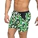 Taddlee Men Swimwear Swimsuits Surf Board Boxer Shorts Long Swim Trunks, Green, Medium