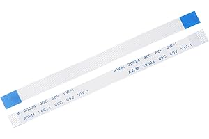 uxcell Flexible Flat Cable, 12 Pins 0.5mm Pitch 100mm FPC FFC Flexible Ribbon Cable for LCD TV Car Audio DVD Player Laptop 5Pcs (A Type)