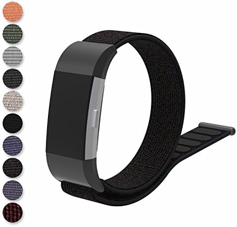 Feskio Fitbit Charge 2 Smartwatch Loop Band, Woven Nylon Band Loopback Closure Wrist Strap Replacement Watch Band Strap Sport Bracelet for Fitbit Charge2 Smartwatch