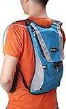 iMounTEK [Hydration] [Ergonomically Designed] 2L Water Rucksack Backpack Bladder Bag Lightweight [BPA FREE & FDA Certified] Bladder Bag for Kids/Cycling/Bicycle/Bike/Hiking/Climbing/Running- Blue