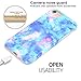 BAISRKE Light Blue Marble Design Clear Bumper TPU Soft Rubber Silicone Cover Phone Case Compatible with iPhone 7 (2016) / iPhone 8 (2017) [4.7 inch]