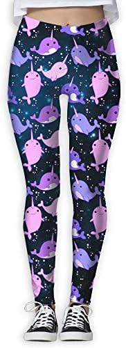 Narwhal Unicorn Of The Sea Womens Yoga Pants Fitness Power Flex Leggings Digital Printed