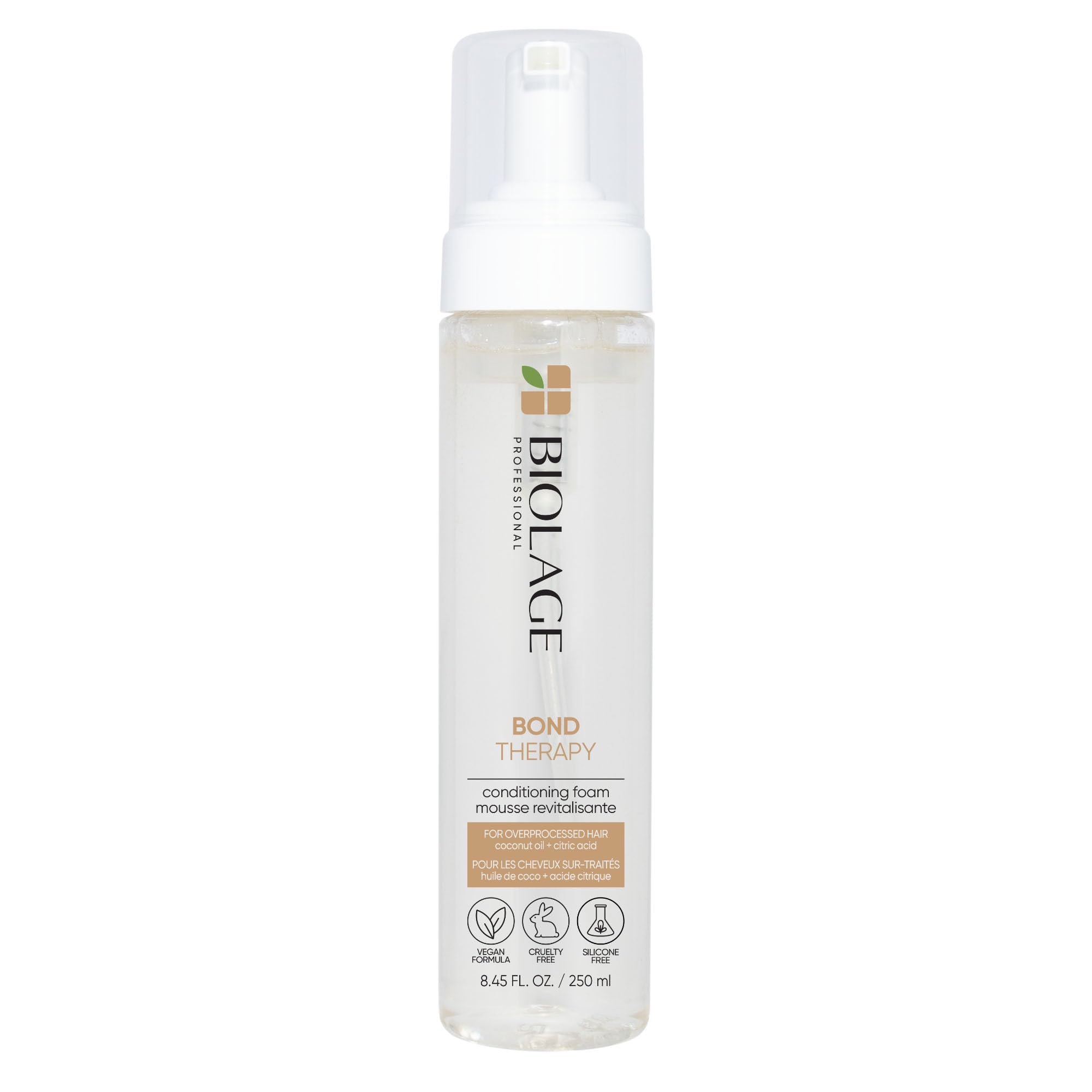 Biolage Bond Therapy Conditioning Foam | Builds Bonds & Reduces Breakage | Paraben & Sulfate-Free | Vegan || Salon Professional Conditioner | Cruelty-Free | Bonding