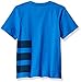 adidas Big Boys' Short Sleeve Graphic Tee Shirt, Medium Blue, L