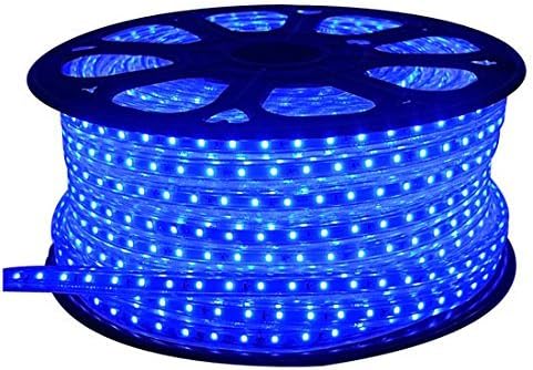 Improvhome 20 Meter Waterproof Flexible BLUE LED Rope pipe (SMD 3014) 20 Mtr Blue SMD + Adaptor