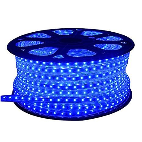 Improvhome 20 Meter Waterproof Flexible Blue LED Rope Pipe (SMD 3014) 20 Mtr Blue SMD + Adaptor