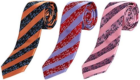 Scott Malone Set Of 3 Classic Mens Neck Ties 59"L x 2.75"W, Set 19