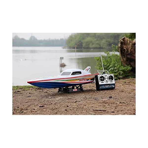 Zhangl 70cm Maxi-RC Speedboat 40 km/h High Speed ​​Remote Controlled Yacht 7,2V 1800mAh 150M Fernsteuerungsabstand… – Bild 4