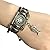 Real Spark Punk Style Unisex Vintage Leather Wristband Metal Rings Pendant Tribal Wrap Bracelet