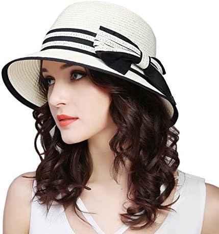 kekolin Fashion Classic Womens Foldable Sun Beach Straw Hats accessories