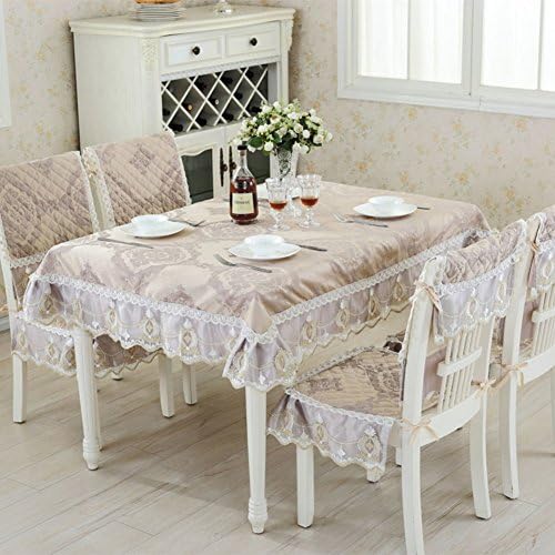 European style Lace Chair cover,Fabric Household Restaurant Hotels Dining Decoration Chair cover 1 pc-C