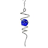 LJLIFART Gazing Ball Spiral Decorative Wind Spinner