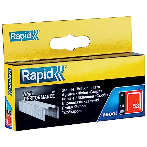 Rapid Tackerklammern Typ 53, 10 mm, 2.500 Stk. Feindrahtklammern