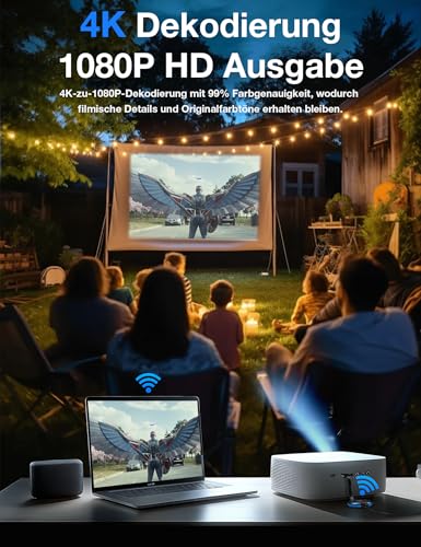 AIMIBO 4K 5G Wireless Display Adapter - True Plug & Play Movies, Shows & Live from Smartphone, Laptop to Monitor/Projector, Compatible with i*OS, Android, Windows, Mac OS, Airplay