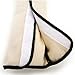 Car Seat Safety Belt Protect Shoulder Pad Adjust Vehicle Seat Belt Harness Shoulder Pad Cover Cushion Neck Pillow Head Support for Kids Children Adult Driver Inoutdoorkit SBSP07 (Beige)