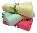 Bamboo Baby Washcloths 6-Pack Set Organic Soft Large Durable Absorbent Wipes