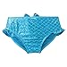 Hot Little Girls 3 Pcs Princess Mermaid Tail Swimmable Bikini Set Swimwear, Blue/Pink, 120 (6-7Y)