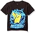 Pokemon Little Boys Pikachu Ball Short-Sleeved Tee, black, 7