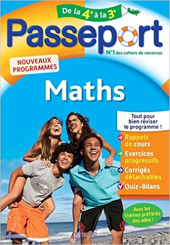 Amazon Fr Passeport Maths De La 4e A La 3e Cahier De Vacances Semat Mireille Livres