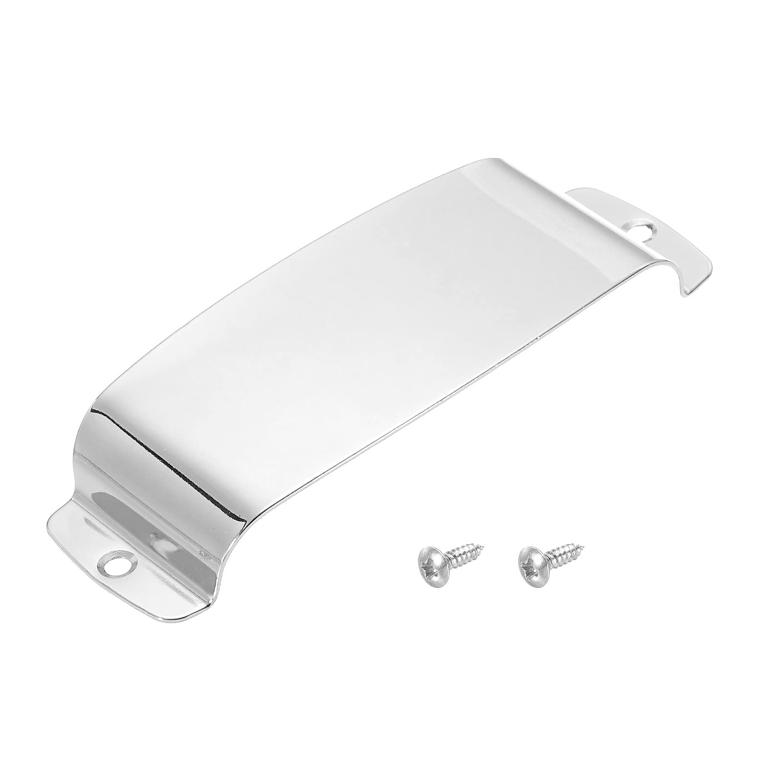PATIKIL Guitar Pickup Cover Bass Protective Cover with Mounting Screws for Electric Bass Guitar Silver