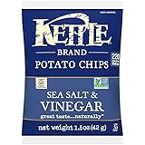 Kettle Brand Potato Chips, Sea Salt and Vinegar, Single-Serve 1.5 Ounce (Pack of 24)