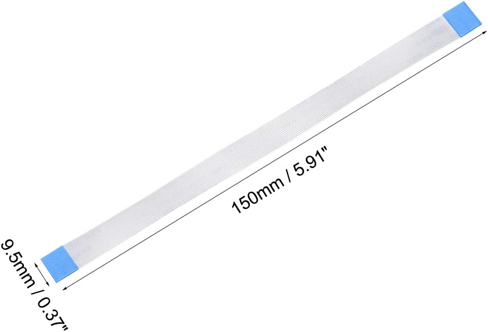 sourcing map Flexible Flat Cable, 18 Pins 0.5mm Pitch 150mm FPC FFC Flexible Ribbon Cable for LCD TV DVD Player Laptop 5Pcs (A Type) - Image 4