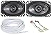 Jeep Wrangler Yj 87-95 Kicker 40CS464 4X6 Front Factory Speaker Replacement+Wire