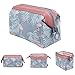 Makeup Bag/Travel Cosmetic Bags/Brush Pouch Toiletry Kit Fashion Women Jewelry Organizer with Zipper Flamingo Make-up Carry Case Pencil Holder Portable Cube Purse (Light Blue)