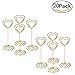 Photo Picture Holder Clips Gold Volla Table Number Card Holder Stand Memo Holder Clips Small Picture Holder for Card Paper Note Clip - Ideal for Student Memorandum - 20pcs