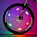 Willceal Bike Spoke Light 6PCS, Bike Wheel Light,Tyre Wire Right with 6 LED Flash Model Neon Lamps,Bike Safety Alarm Light.