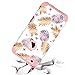 BENTOBEN iPhone 6 Plus Case, iPhone 6S Plus Case, Pineapple Dual Layer Protective Glossy Phone Case Cover, White/Rose Gold