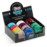 6-Count Variety Pack - Beamer 3-Piece Acrylic Grinders - Mixed Colors + Beamer Sticker