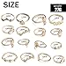 Campsis 16PCS Gold Vintage Women Ring Sets Crystals Knuckle Stacking Multi Size Rings Boho Mid Ring for Women and Girls