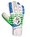 Goalie Gloves Youth, Kids, Adult - LUPOS - Power of the WOLF. Goalkeeper Gloves with Fingersaves, 4 mm Strong Grip German Latex Palm, Extra Backhand Pad, Supportive Wrist Straps