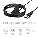 Fitbit Alta Charger——Hagibis Black Replacement Usb Charger Cable For Smart Watch Fitbit alta Band Carry the Restart Button