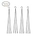 Flower Pot Chain 24 Inch Hanging Flower Basket Galvanized Replacement Chain 3 Point Garden Plant Hanger (4pcs(Black))