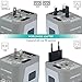 Power Plug Adapter for International Travel (SandSilver) - 4 USB European to American Adapter for 150+ Countries - Electrical Charger Adapters for Europe - Type C Type A Type G Type I by Sublimeware