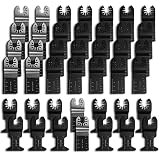 50 PACK Professional Pro Grade Wood/Bi-Metal Oscillating Saw Blades Universal Quick Release Multitool Tool Blade Japan Tooth for Bosch, Craftsman, DeWalt, Dremel, FEIN, Ridgid, TCH, Makita, Milwaukee
